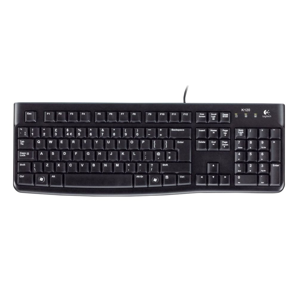 Logitech K120 Business Keyboard, Wired, Black