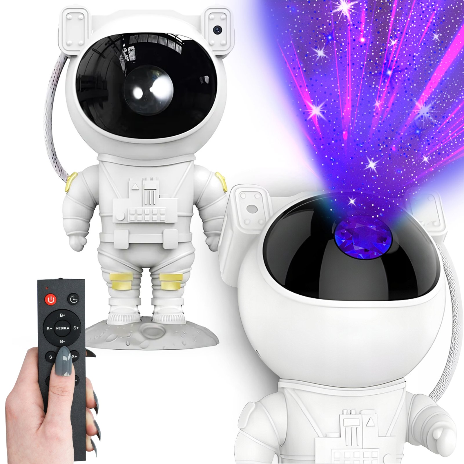 Night Light, Star Projector for Kids, Astronaut Shape