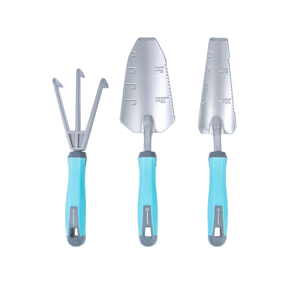 3-Piece Garden Tool Set, trowel, shovel, rake