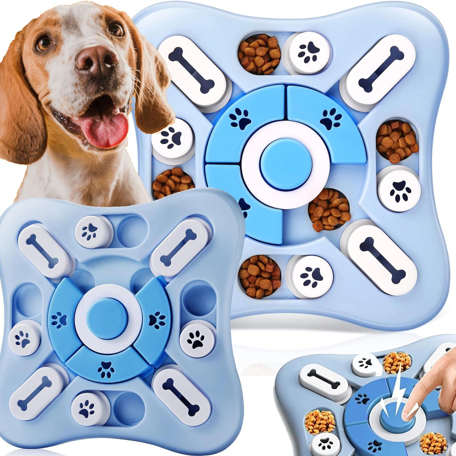 Interactive Educational Toy Extralink Pets, Snuffle Mat for Dogs Slow Feeding Bowl pet-759