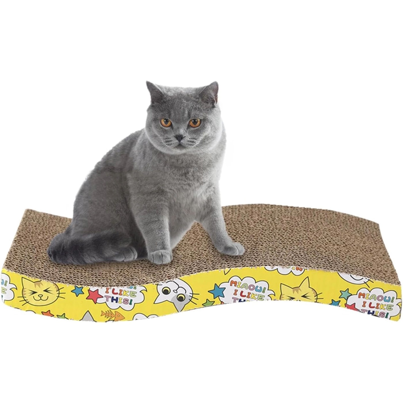 Extralink Pets Cat Scratcher, Cardboard Lounge Bed Wave Scratching Mat Eco Large pet-762