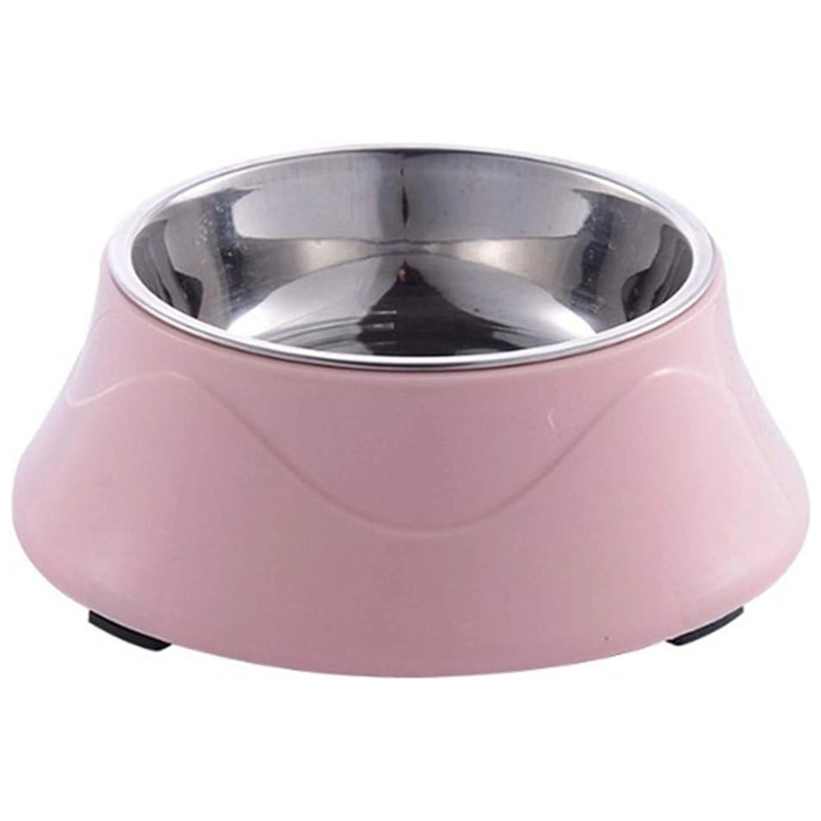 Double Dog Cat Bowl Extralink Pets, Metal 2-in-1 for Dry Wet Food and Water pet-825