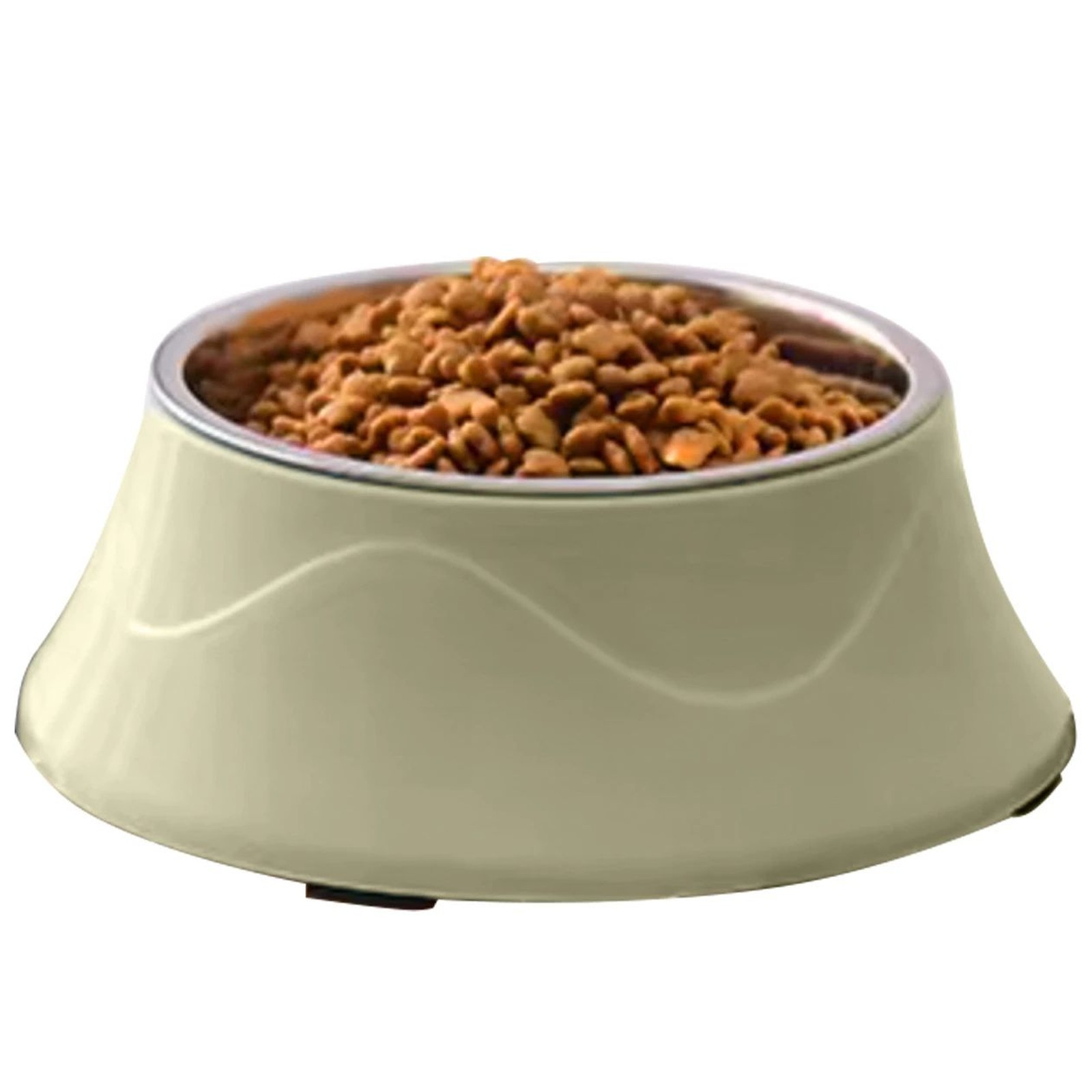 Double Dog Cat Bowl Extralink Pets, Metal 2-in-1 for Dry Wet Food and Water pet-824