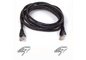 BELKIN Câble RJ45 Cat.6 UTP Snagless - Noir 1m