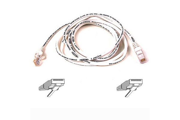 BELKIN Câble RJ45 Cat.6 UTP Snagless - Blanc 3m