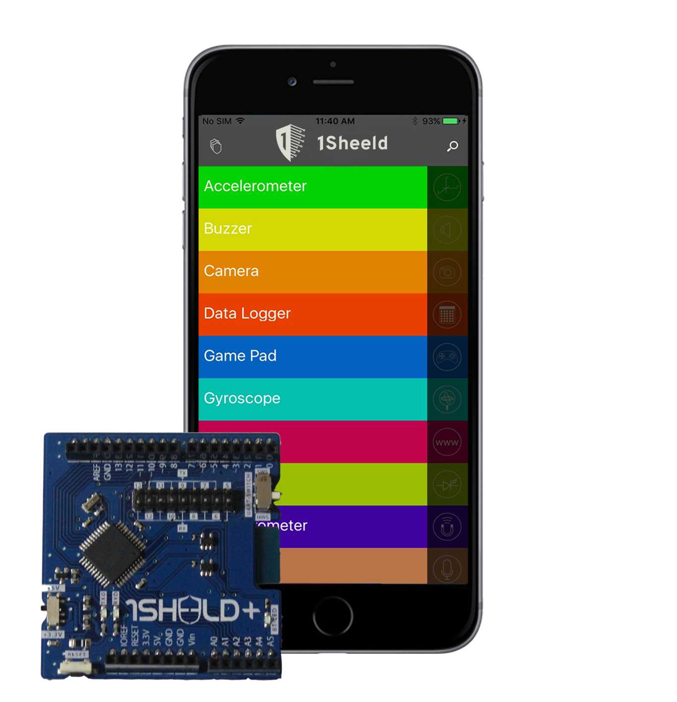 1Sheeld+ - Arduino Shield für IOS und Android 1Sheeld+