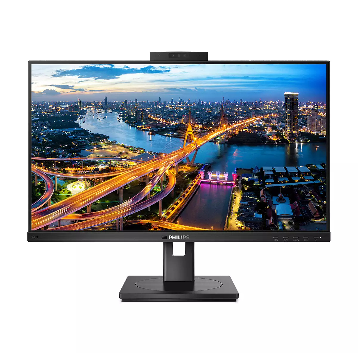 B-Line - 24 inch - Full HD IPS LED Monitor - 1920x1080 - USB-C Dock - Pivot / HAS / RJ45 / Webcam