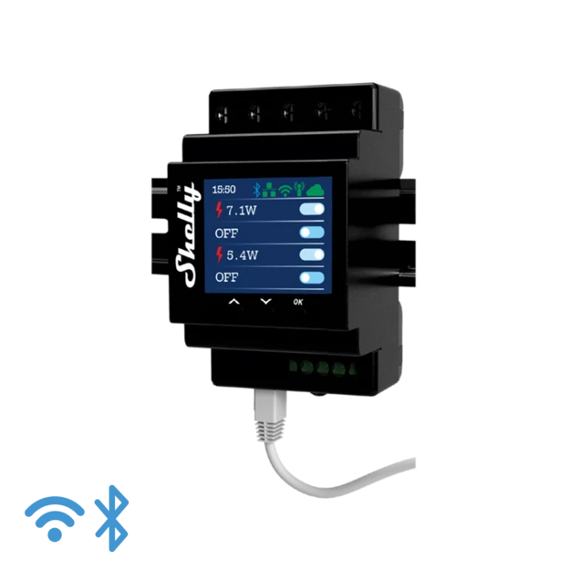 Shelly Pro 4PM V2 WLAN BT LAN 4 Kanals Multikontakt