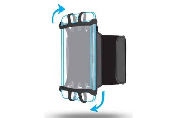 MOBILIS Brassard pour téléphone portable 4-6'', 50g - Noir