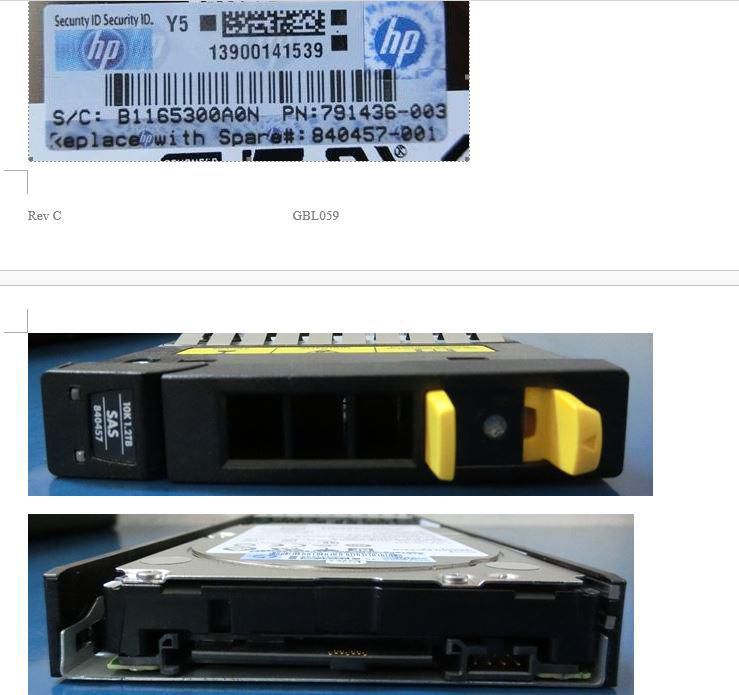 HP 840457-001-RFB internal hard drive 1.2 TB 10000 RPM 2.5" SAS