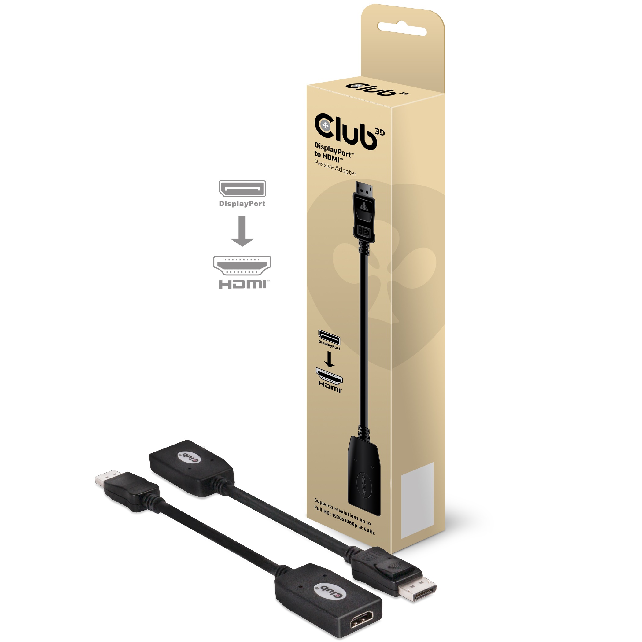 Adapter DisplayPort => HDMI *Club3D* passiv