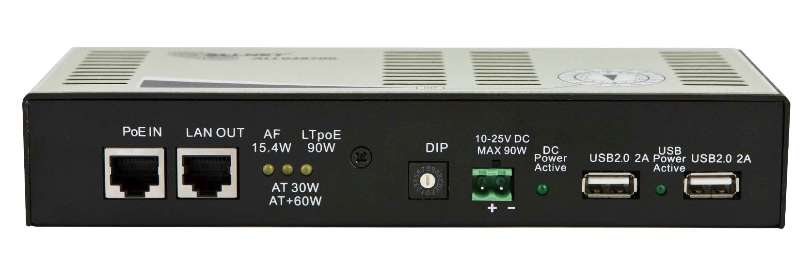 ALLNET ALL048700 / Splitter HPoE 90W 10-25V 2x USB 2.0 je 10