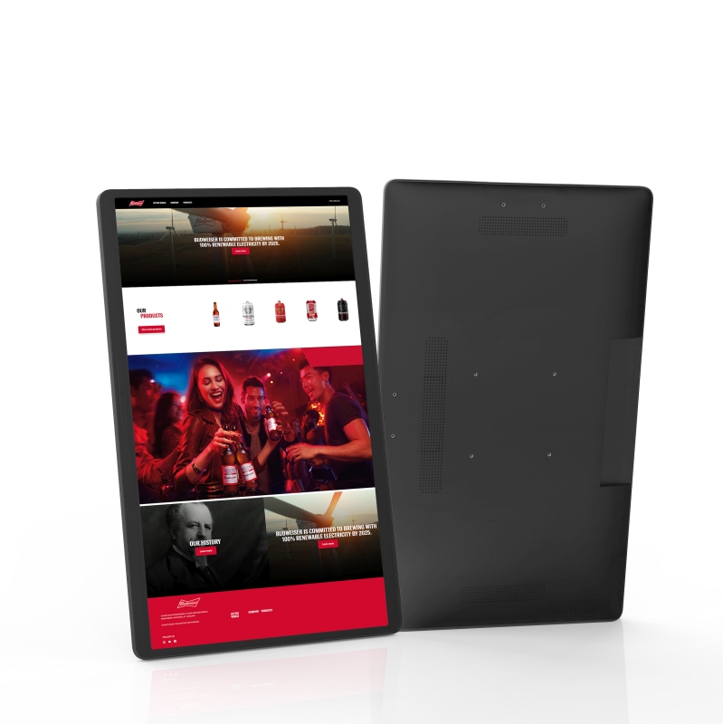 ALLNET High Performance Display 24 Zoll, Android 13, RK3588S2, HDMI In, Farbe schwarz ohne PoE