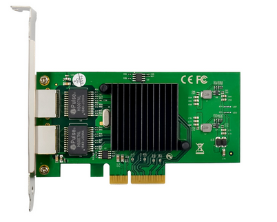 ALLNET PCIe 1G X4 Dual Port Gigabit Server Adapter- Copper RJ45 - ALL0133v2-2-GB-TX