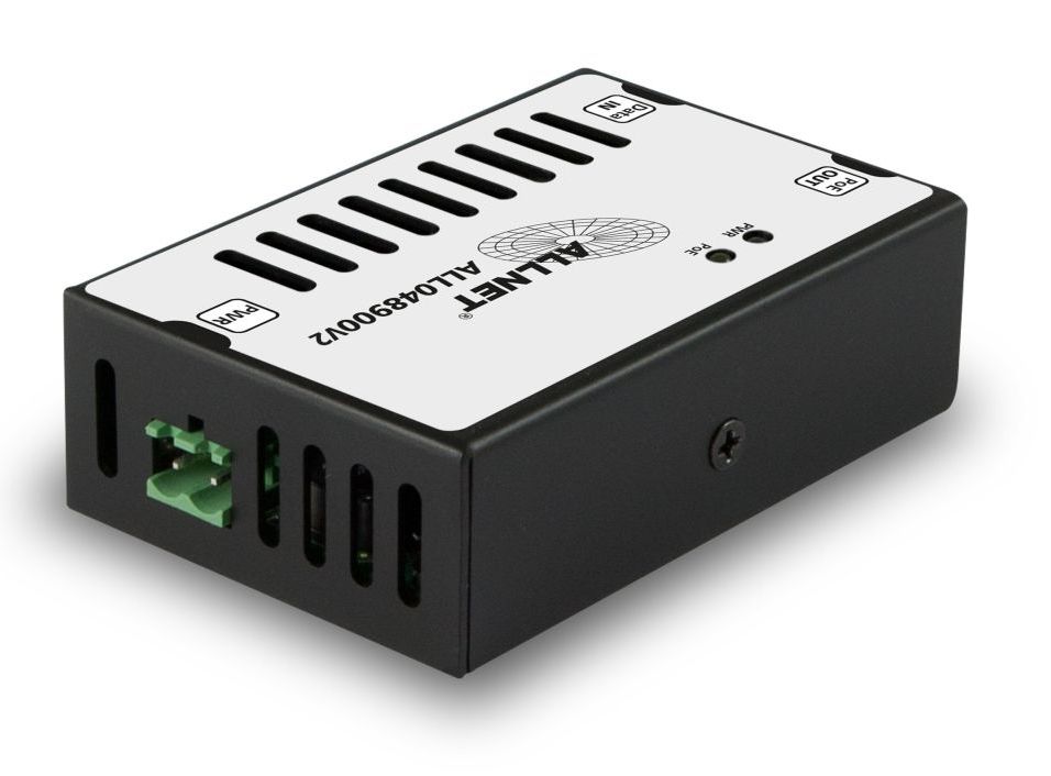 ALLNET PoE Injektor Gigabit / PoE & PoE+ & PoE & LT PoE (15,4W/30W/60W/90W) / Metallgehäuse / \"ALL048900v2\"