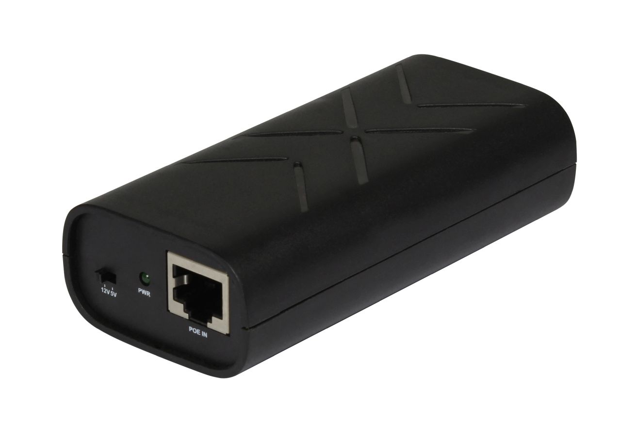 ALLNET PoE Splitter-Mini/Extractor / Gigabit / 24W / 5V/12V Schaltbar / ALL-PS102G-AF-AT