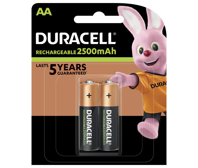 Battery rechargeable AA 1.2V (HR06) Duracell StayCharged - pack of 2