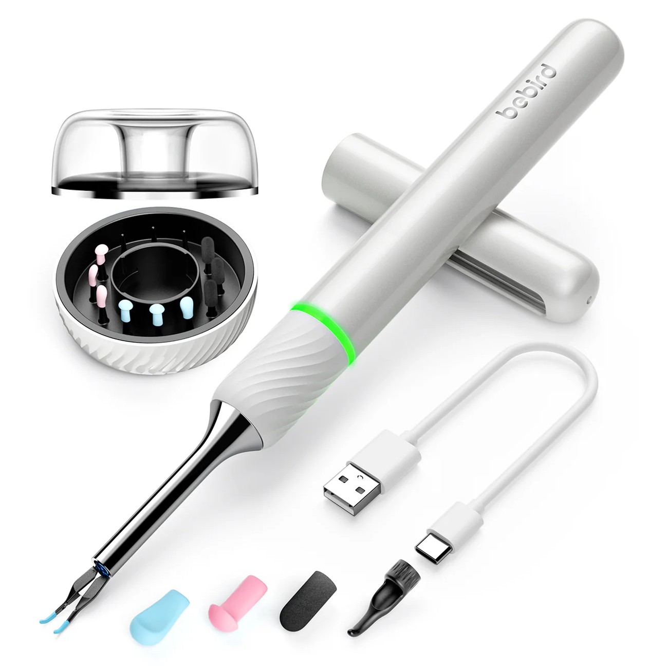 Bebird Note5 Pro White Ear Cleaning Otoscope with Camera, 1080p