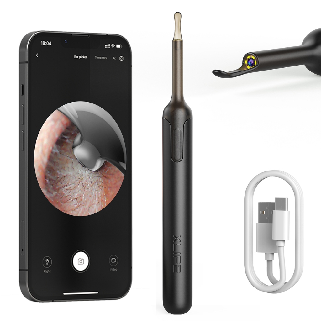 Bebird X0 Black Ear Cleaning Endoscope with Camera, 1080p