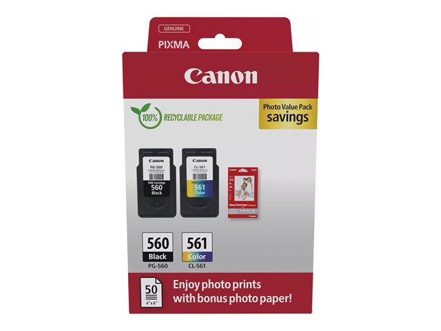 Canon 3713C008 ink cartridge 2 pc(s) Original Black, Cyan, Magenta, Yellow