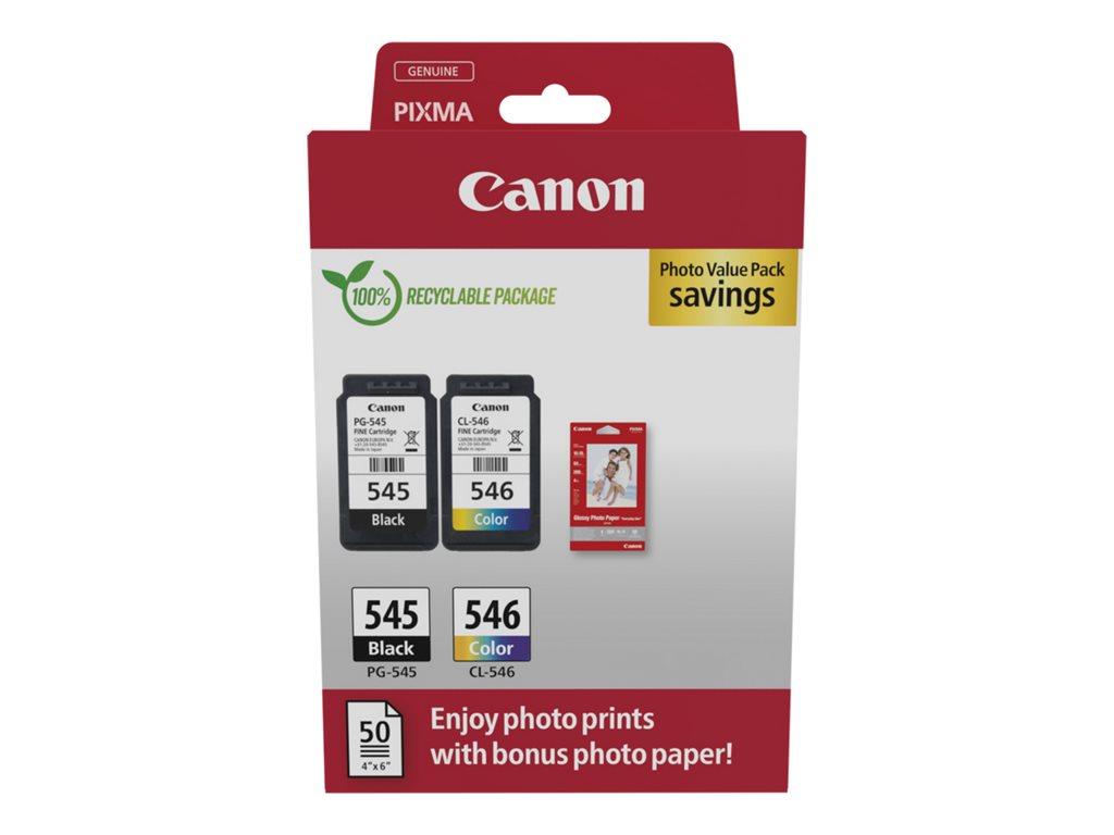 Canon 8287B008 ink cartridge 2 pc(s) Original Black, Cyan, Magenta, Yellow