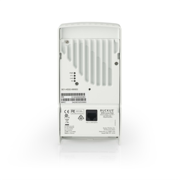 CommScope RUCKUS ZoneFlex H550- 802.11ax Wifi6 2 MU-MIMO dual-band concurrent 2.4 GHz & 5 GHz