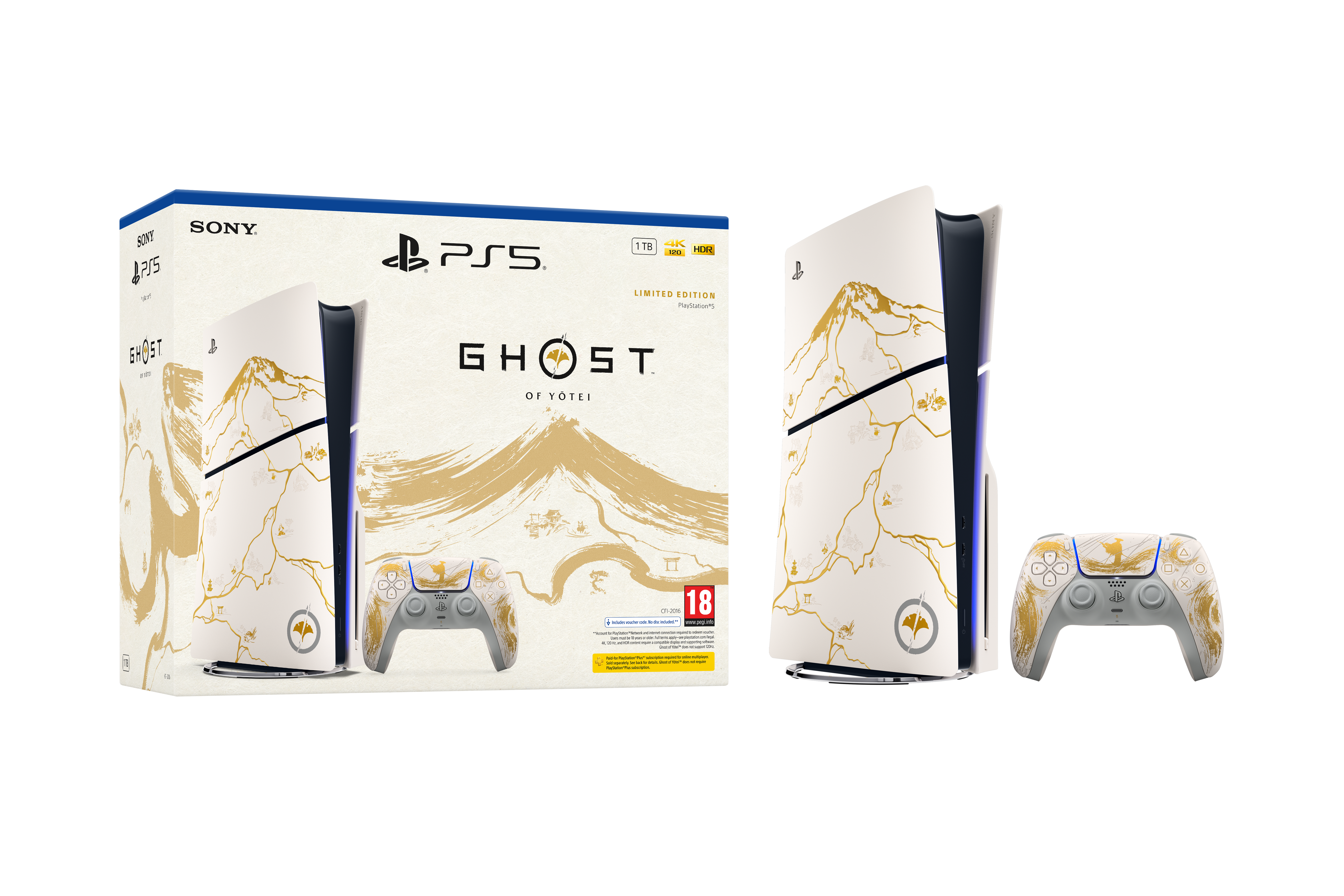 Sony PlayStation 5 - Ghost of Yotei Gold Limited Edition Bundle 1TB