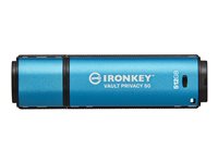 Kingston IronKey Vault Privacy 50 Series 512GB USB 3.2 Gen 1 USB stick Blå