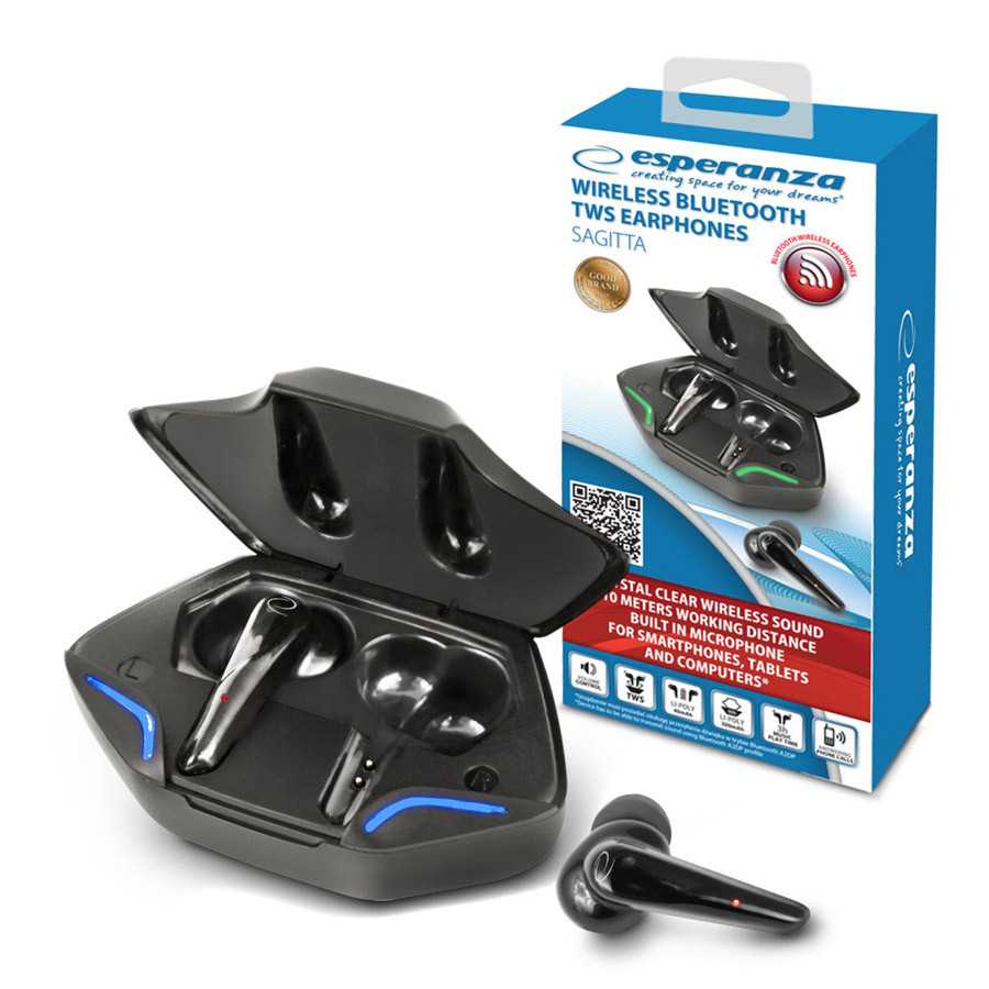 Esperanza SagittaTrådløse hørertelefoner Sort