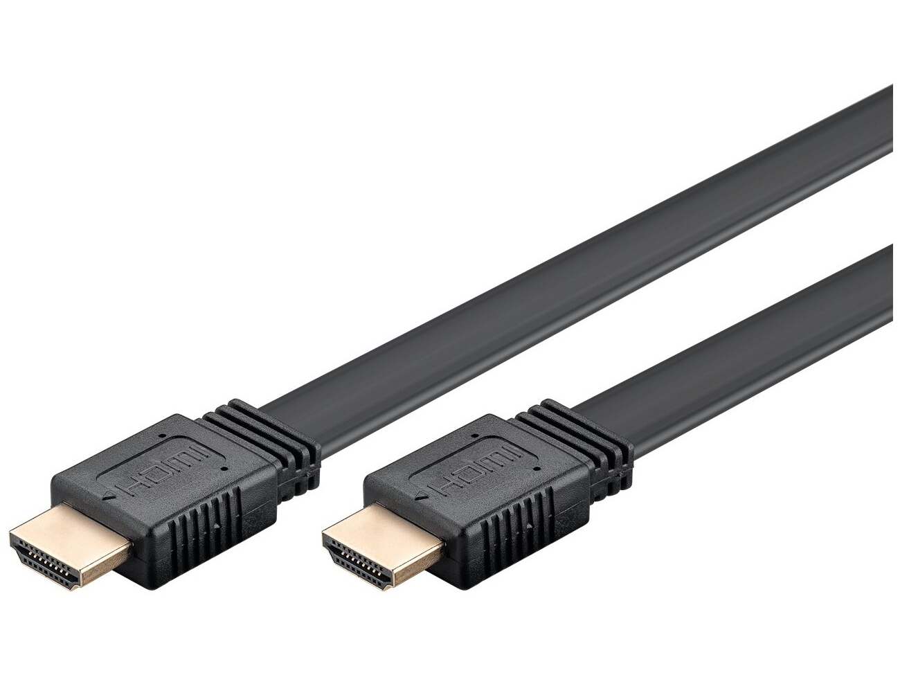 High Speed HDMI Cable with Ethernet, 1 m Fladt - HDMI male (type A) > HDMI male (type A)