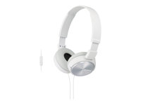 Sony MDR ZX310 Kabling Hovedtelefoner Hvid