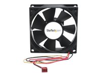 StarTech.com 80x25mm Dual Ball Bearing Computer Case Fan w/ TX3 Connector (FANBOX2) Ventilationspakke for system 1-pack 80 mm