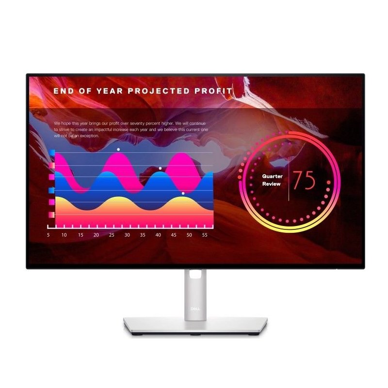 DELL UltraSharp U2422H computer monitor 60.5 cm (23.8") 1920 x 1080 pixels Full HD LCD Black, Silver
