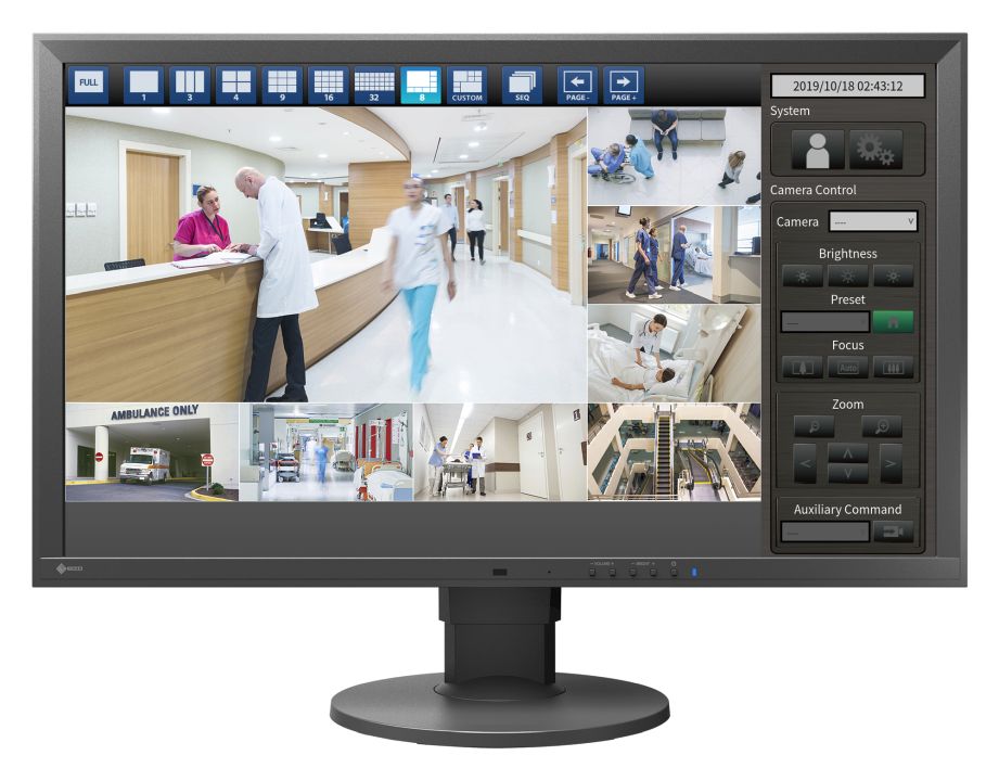 Eizo DuraVision IP-Video-Decoder Monitor FDF2712W-IP schwarz 27\"Zoll, IPS-Panel