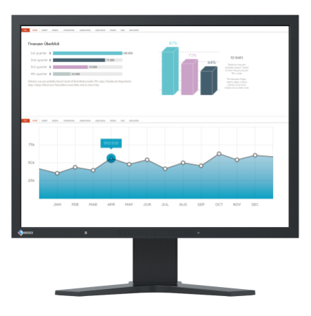 EIZO FlexScan Square S1934H-BK Monitor schwarz 19\"Zoll 5:4 Format, IPS-Panel