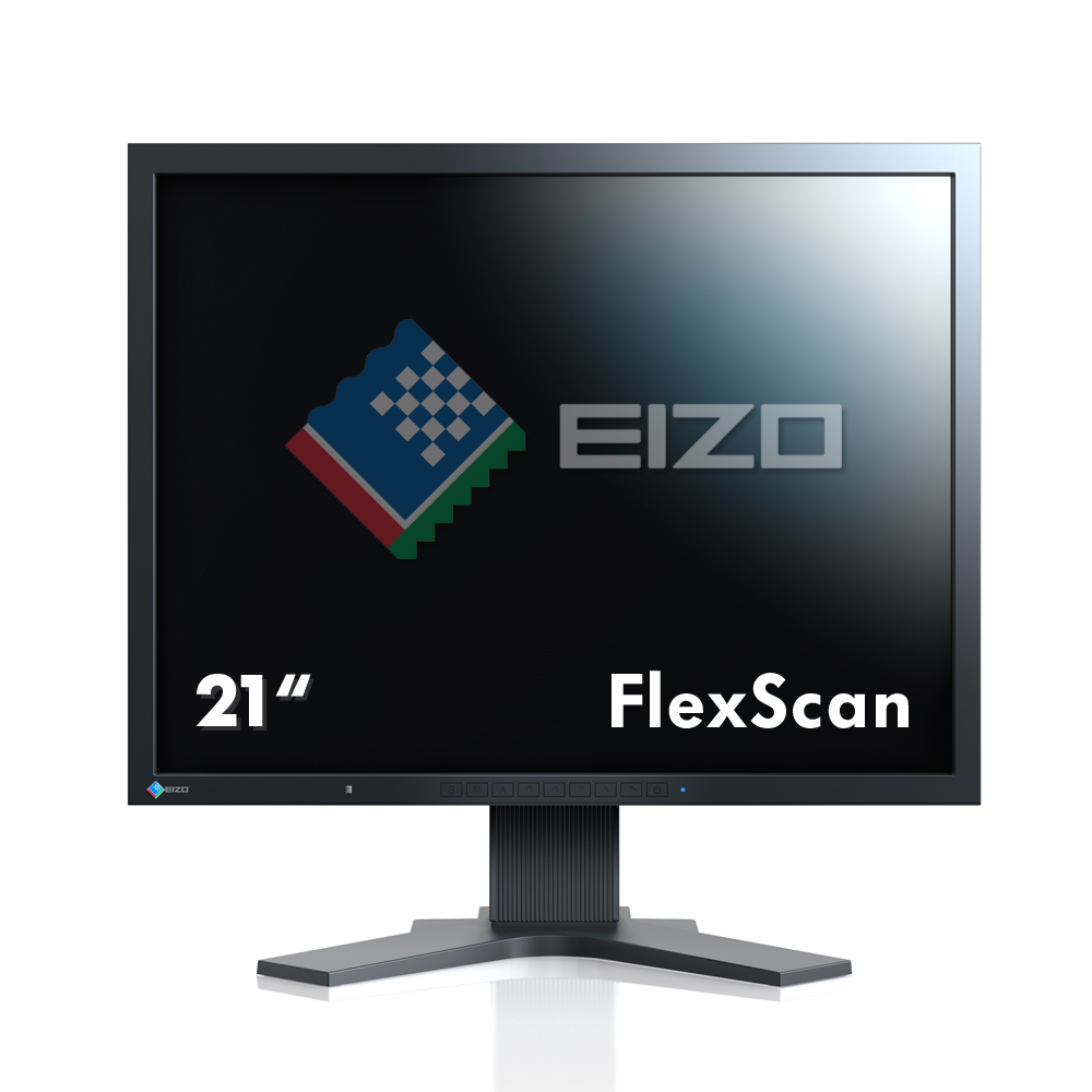 EIZO FlexScan Square S2133-BK Monitor schwarz 21\"Zoll 4:3 Format, IPS-Panel
