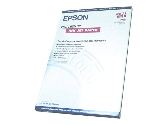 Epson Photo Quality Ink Jet Paper, DIN A3+, 102g/m², 100 Sheets