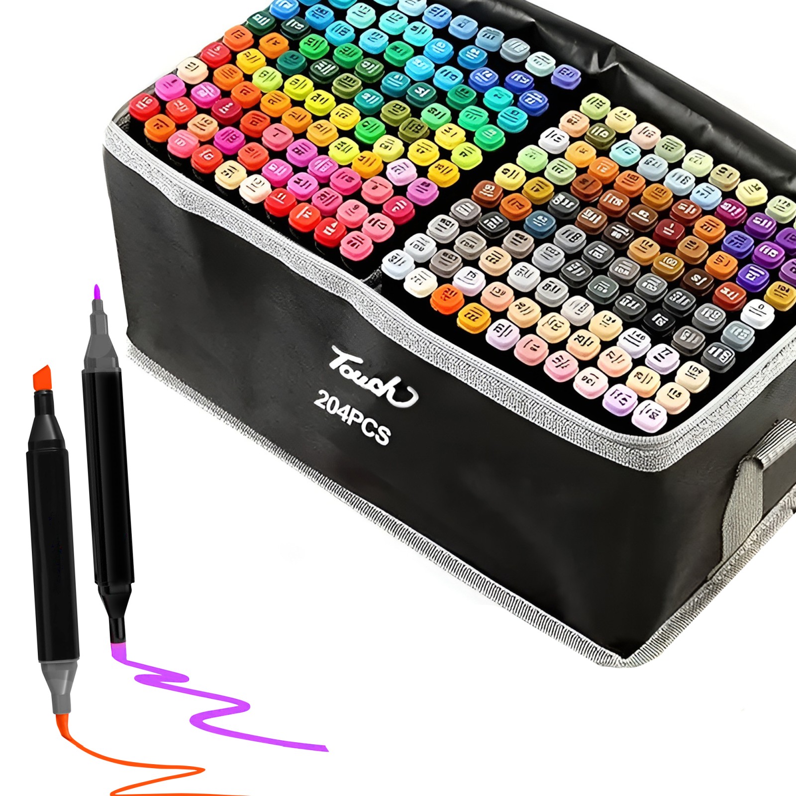 Extralink | Alcohol marker set | 204 colors, dual tips