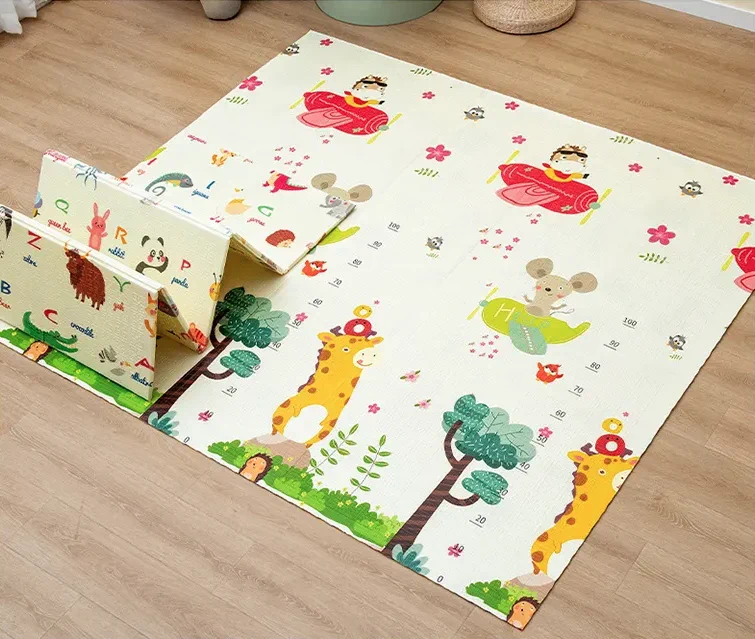 STIMULATORY EDUCATIONAL TWO-SIDED MAT 150x200x1 CM FOLDABLE CARS-SAMILOTS BAG