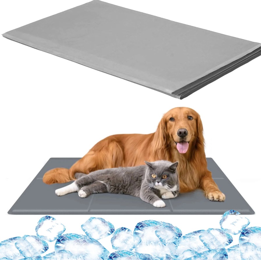 Extralink Pets Gel Cooling Mat, Foldable for Dogs and Cats, Gray Pet Bed 50x90 pet-1111