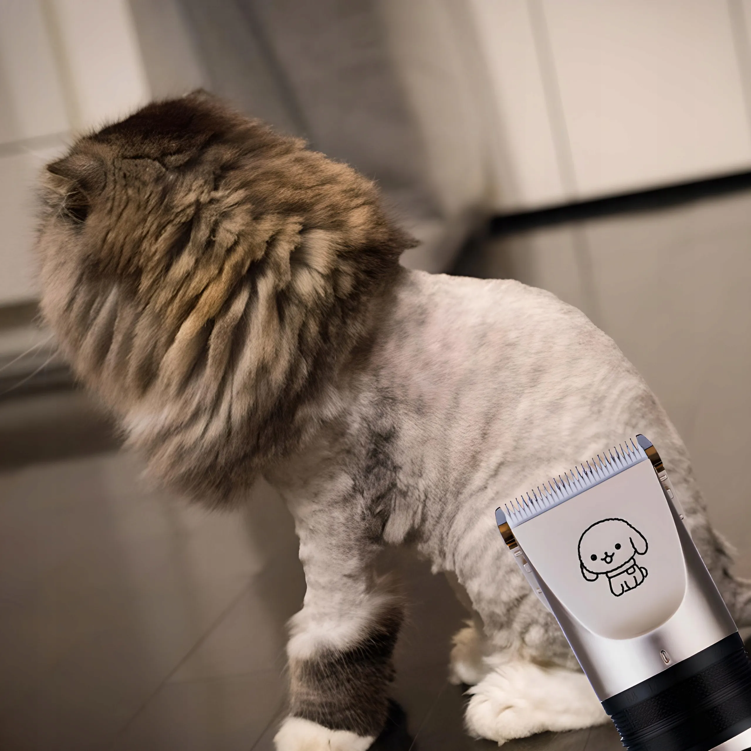 EXTRALINK PETS CORDLESS DOG AND CAT CLIPPERS WITH 4 TIPS COMB SCISSORS FILE