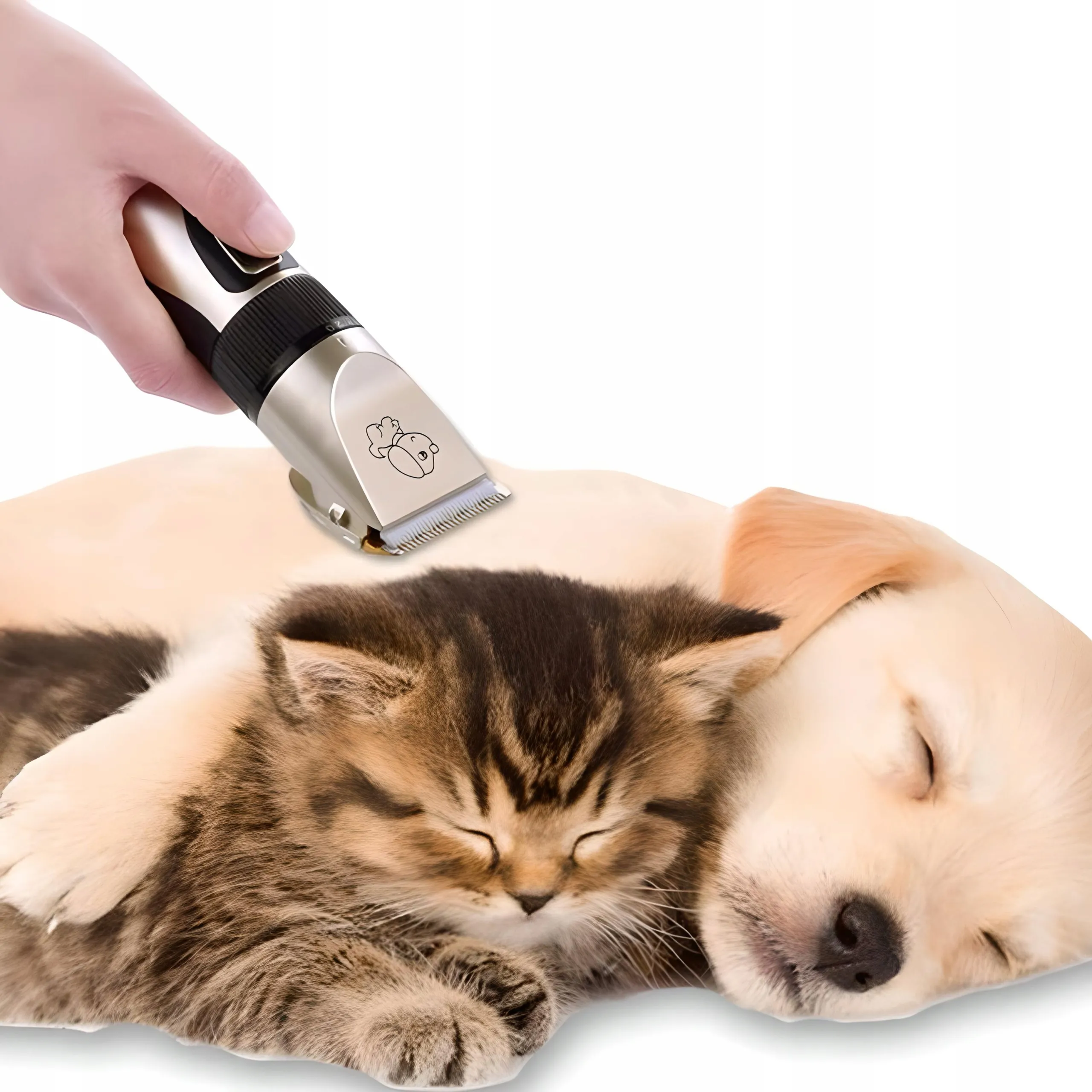 EXTRALINK PETS CORDLESS DOG AND CAT CLIPPERS WITH 4 TIPS COMB SCISSORS FILE