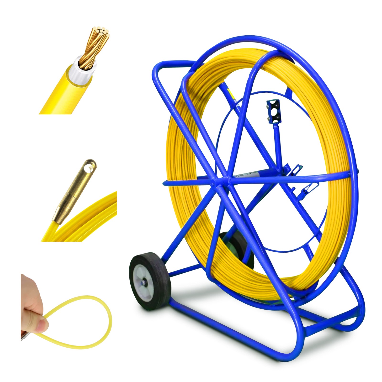 Extralink Pilot 13mm 300m | Cable pulling rod | glass fibre FRP, d. 13mm, l. 300m, yellow