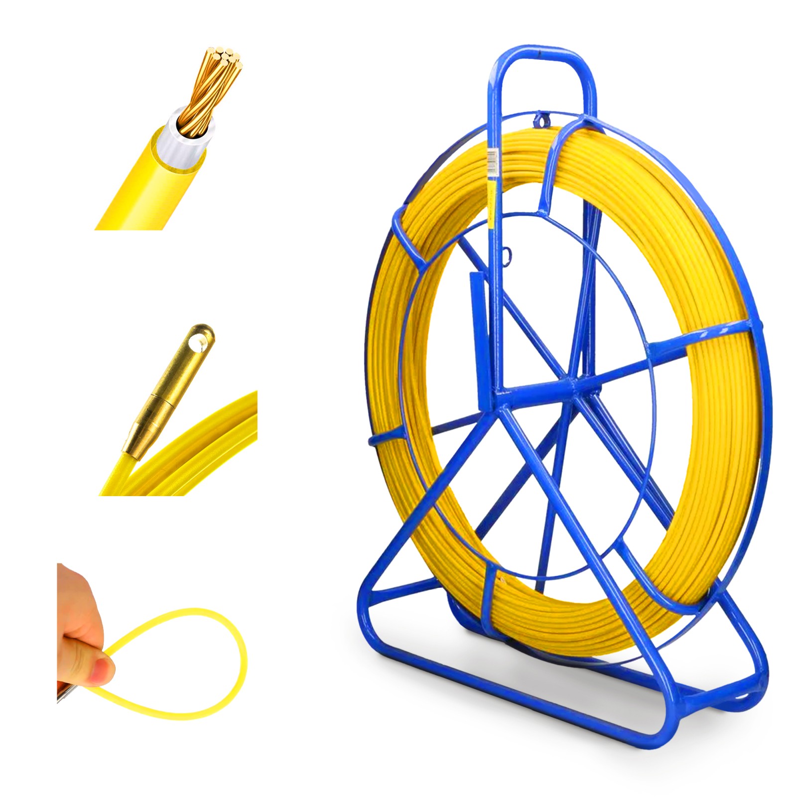 Extralink Pilot 6mm 200m | Cable pulling rod | glass fibre FRP, d. 6mm, l. 200m, yellow