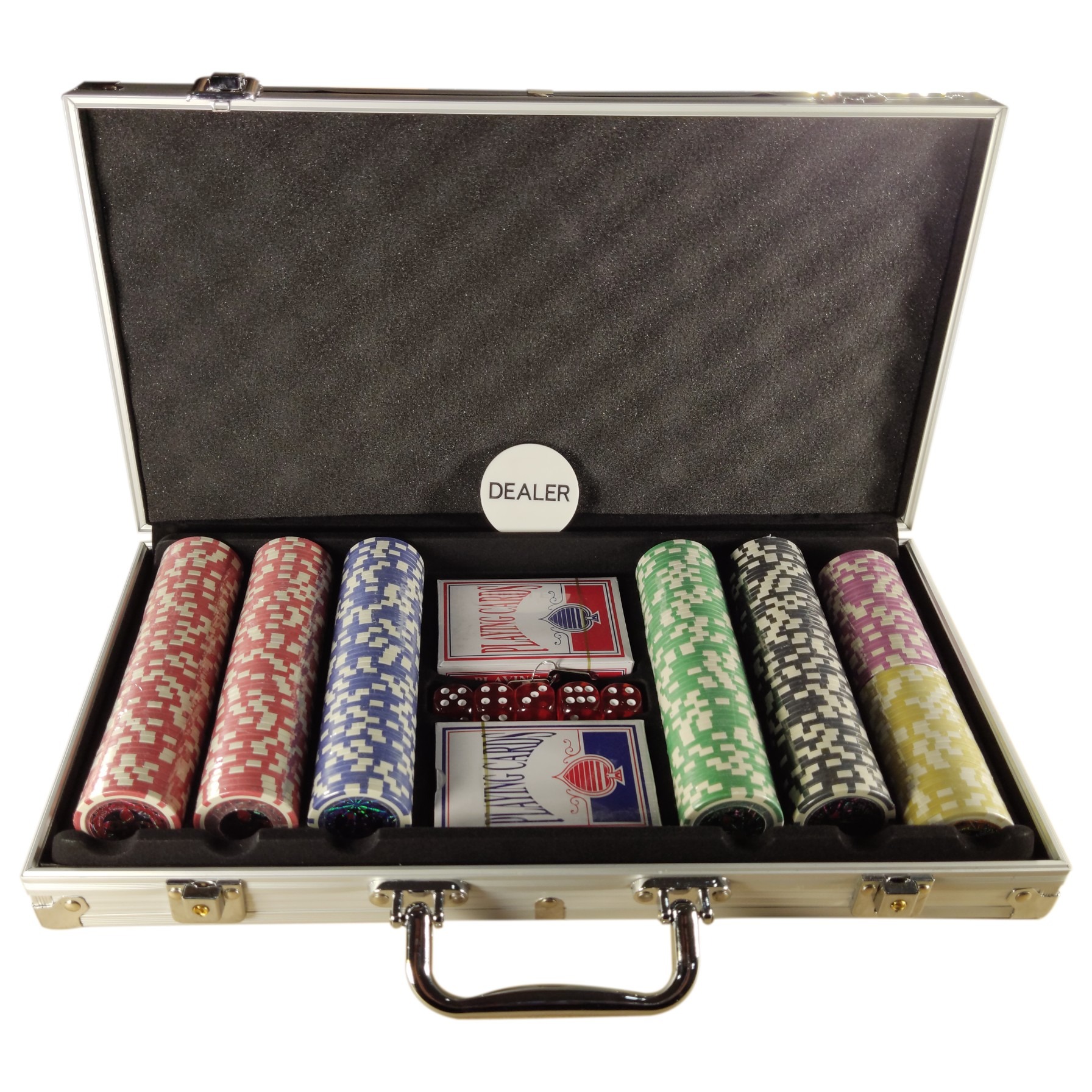 Extralink | Premium Poker Set | 300 chips, 2 decks, dice, case