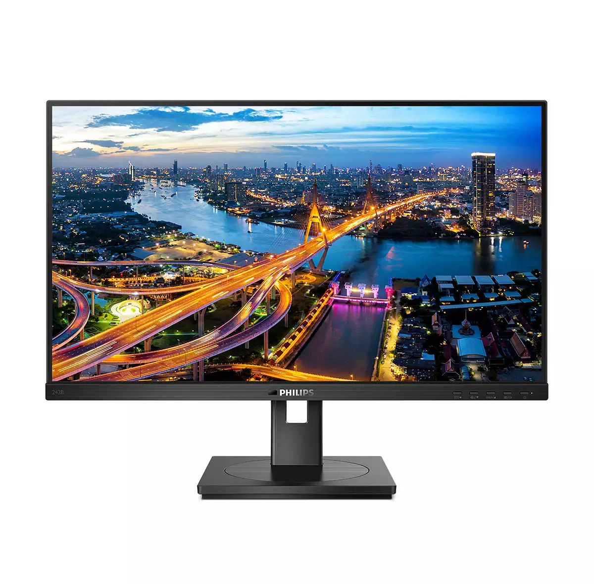 B-Line - 24 inch - Full HD IPS LED Monitor - 1920x1080 - USB-C Dock - Pivot / HAS / RJ45