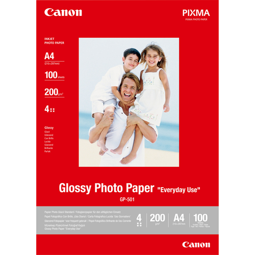 GP-501 GLOSSY PHOTO PAPER A4 100SH EVERYDAY USE