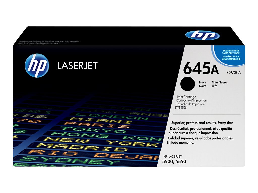 HP 645A Black Original LaserJet Toner Cartridge