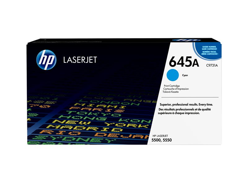 HP 645A Cyan Original LaserJet Toner Cartridge