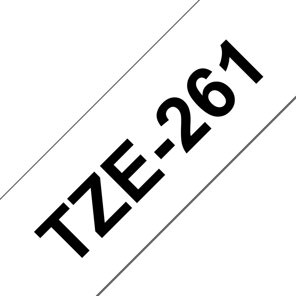 Brother TZE261 Tape BlackText, White bottom, 36mm